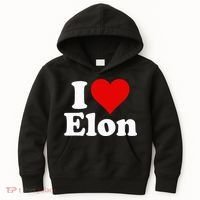 I Love Heart Elon North Carolina Kids Hoodie thumb 0