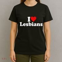 I Love Heart Lesbians T-Shirt thumb 4