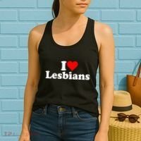 I Love Heart Lesbians Women's Tank Top thumb 2
