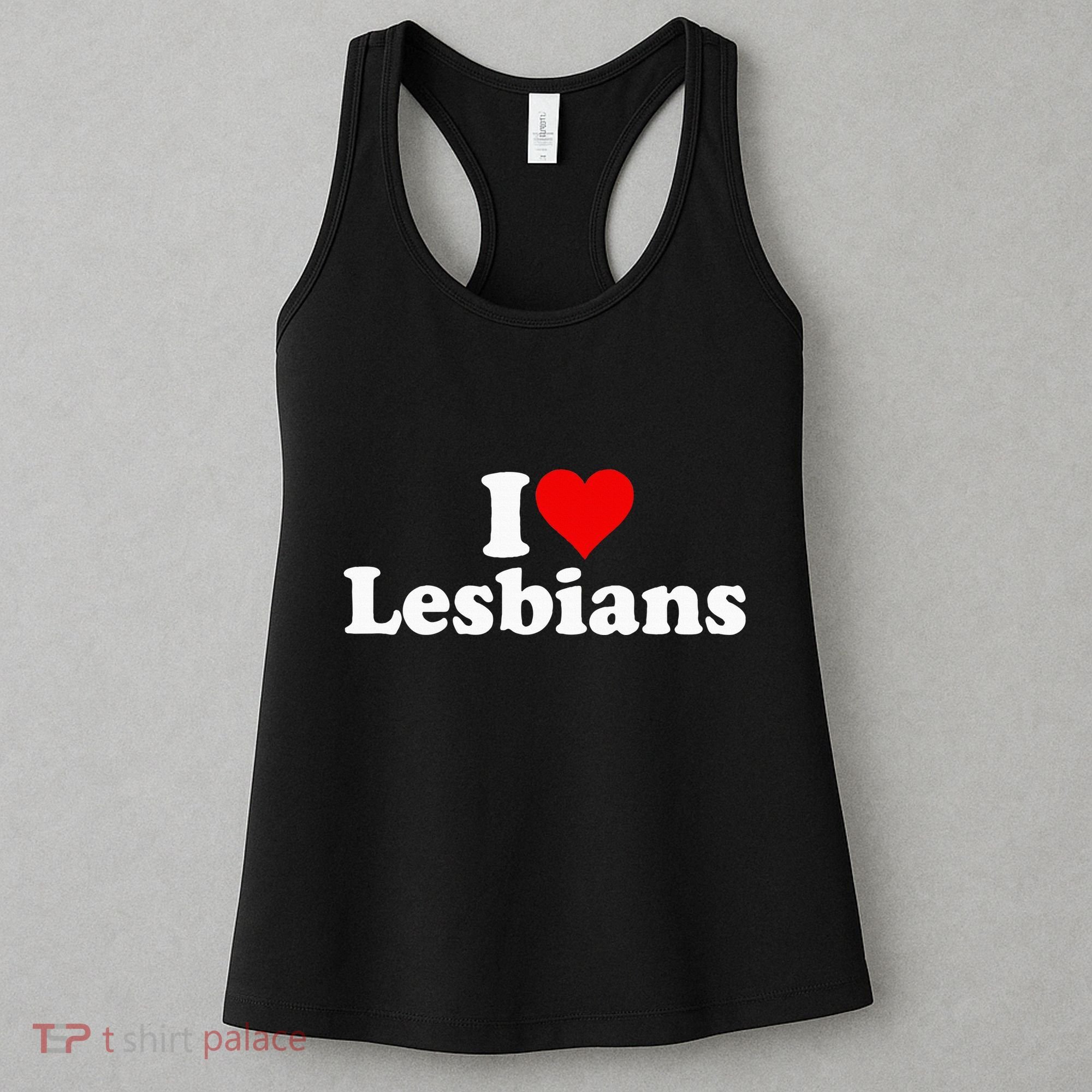 I Love Heart Lesbians Women's Tank Top