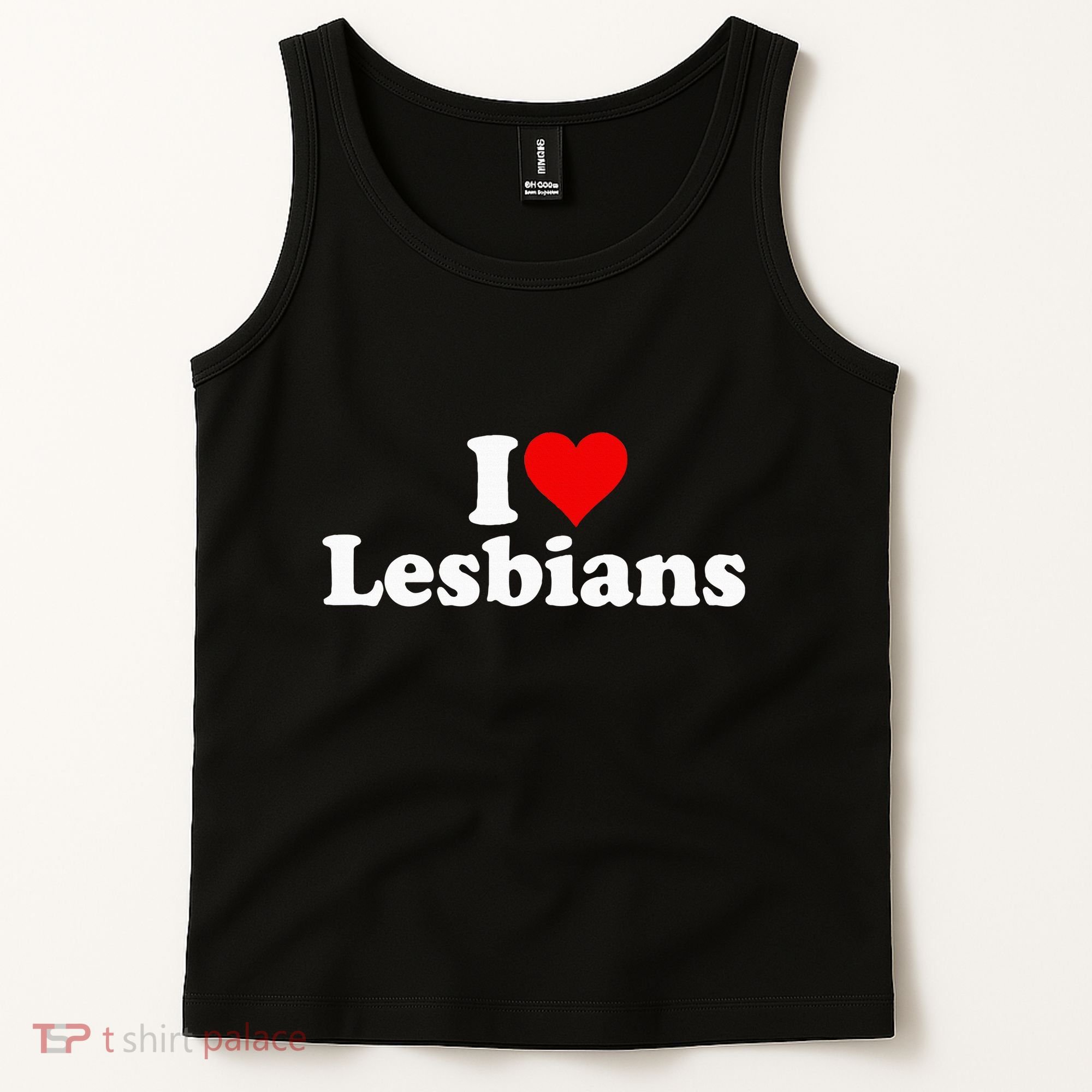 I Love Heart Lesbians Tank Top