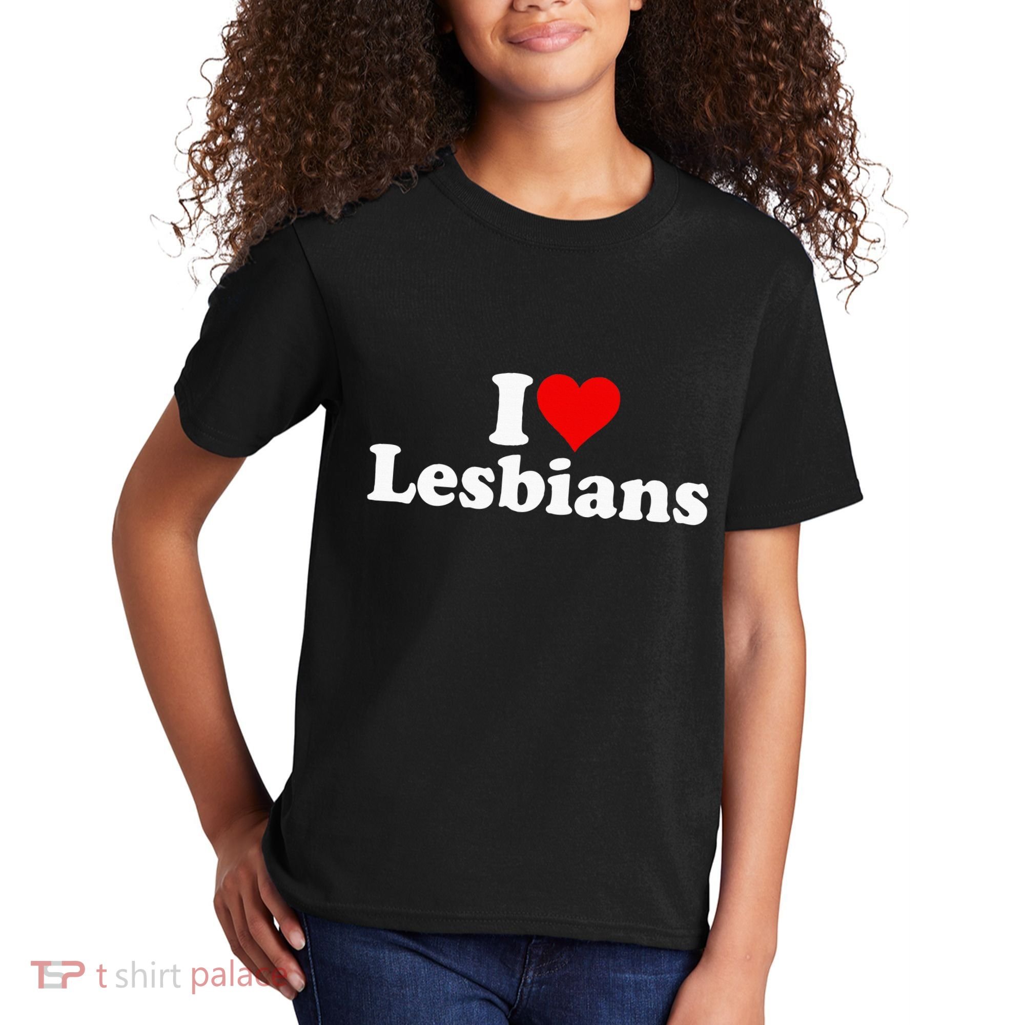 I Love Heart Lesbians Kids T-Shirt