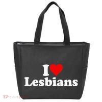 I Love Heart Lesbians Tote Bag thumb 0