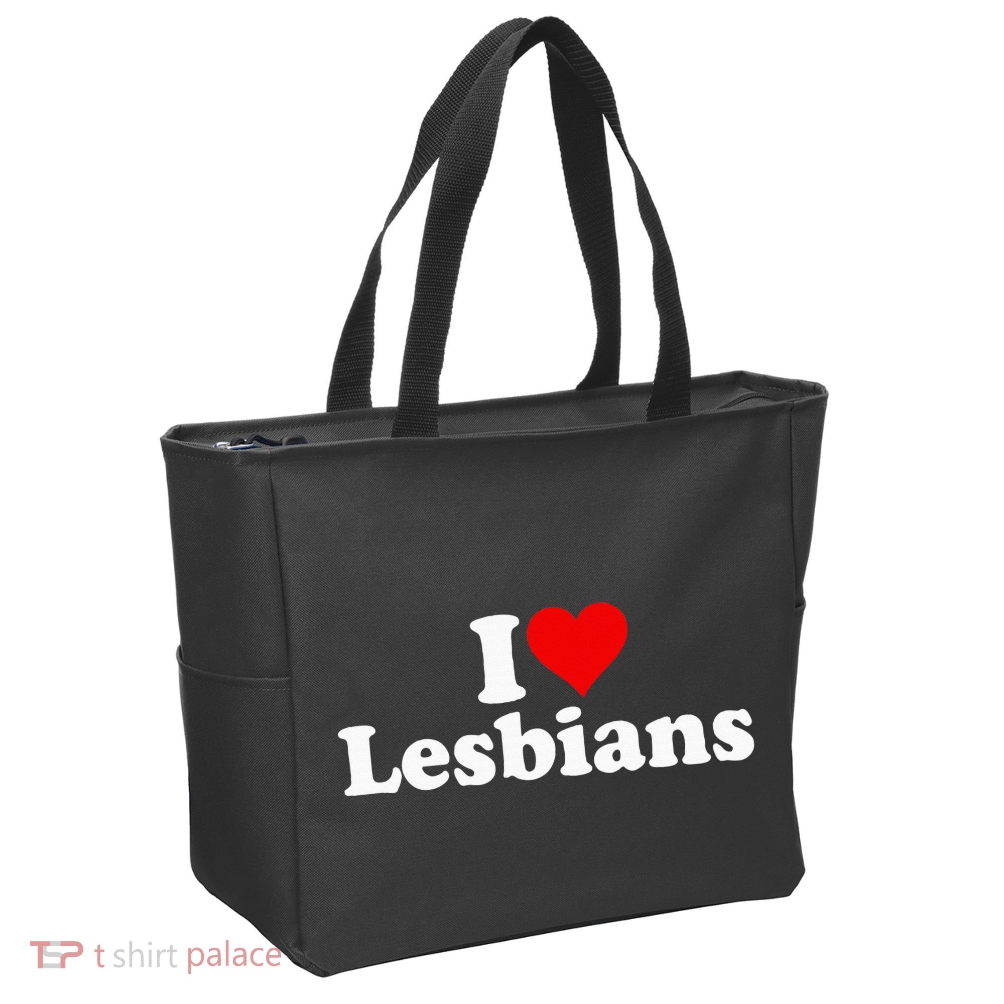 I Love Heart Lesbians Tote Bag