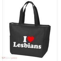 I Love Heart Lesbians Tote Bag thumb 3
