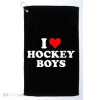 I Love Hockey B.O.Y.S Golf Towel thumb 0