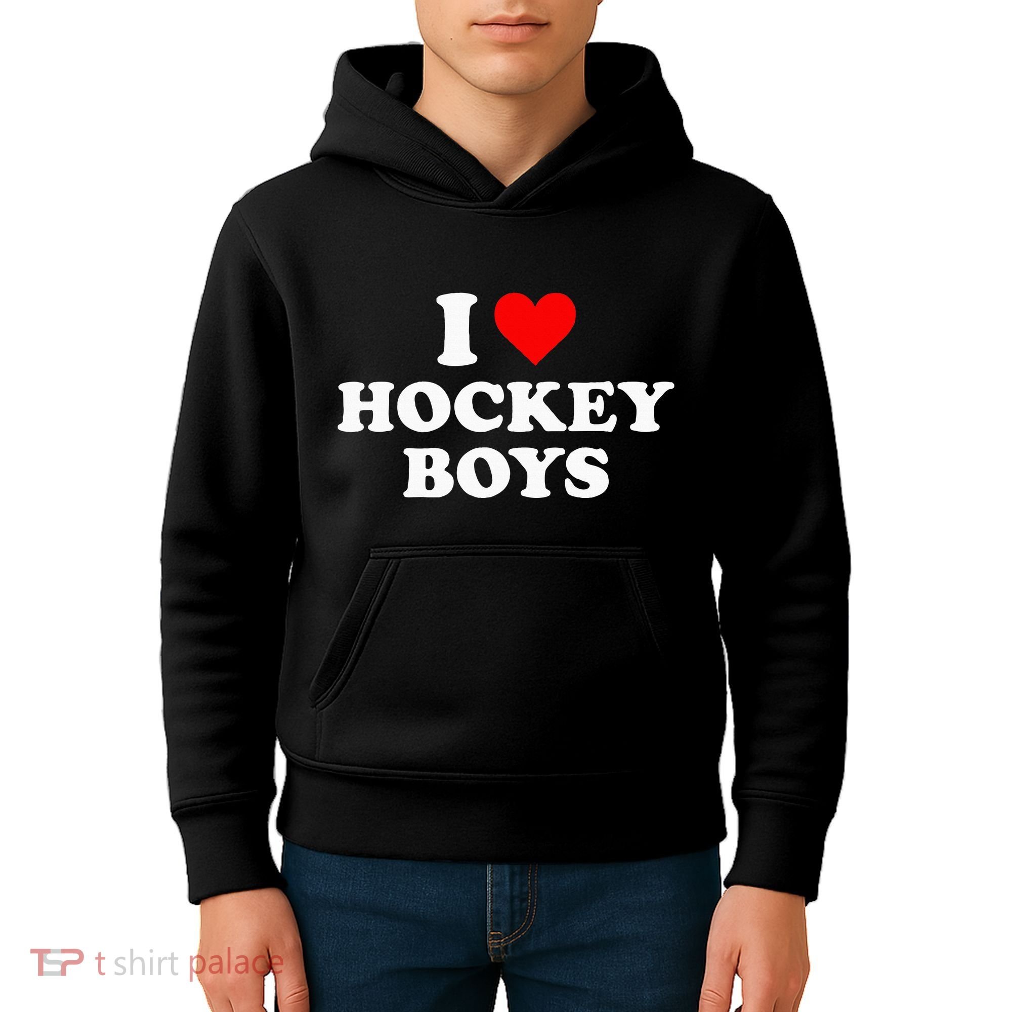 I Love Hockey B.O.Y.S Kids Hoodie