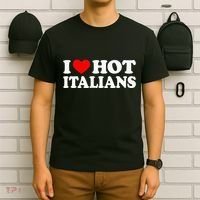 I Love Hot Italians I Heart Hot Italians T-Shirt thumb 6