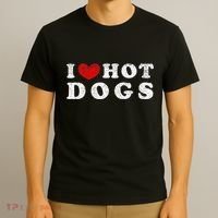 I Love Hot Dogs I Heart Hot Dogs T-Shirt thumb 3