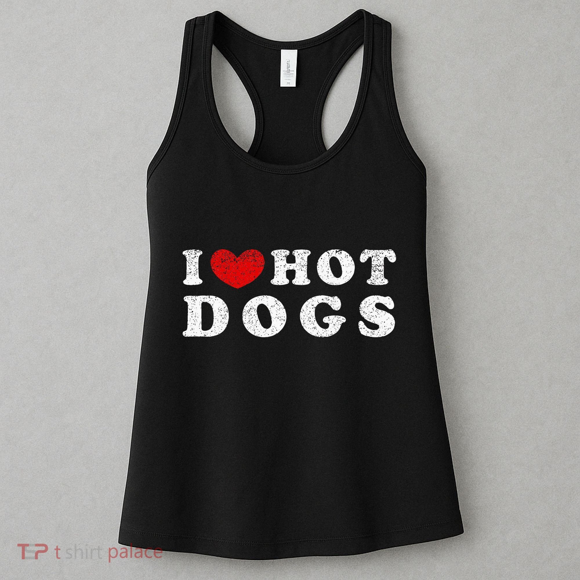I Love Hot Dogs I Heart Hot Dogs Women's Tank Top
