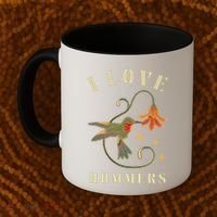 I Love Hummers Awesome Hummingbird Lover Coffee Mug thumb 2