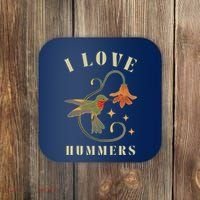 I Love Hummers Awesome Hummingbird Lover Coaster thumb 0