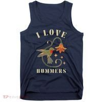 I Love Hummers Awesome Hummingbird Lover Tank Top thumb 0