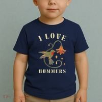 I Love Hummers Awesome Hummingbird Lover Toddler T-Shirt thumb 2