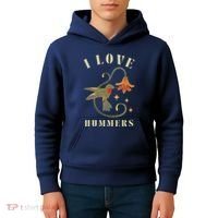 I Love Hummers Awesome Hummingbird Lover Kids Hoodie thumb 4