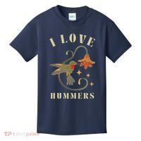 I Love Hummers Awesome Hummingbird Lover Kids T-Shirt thumb 0