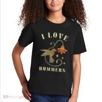 I Love Hummers Awesome Hummingbird Lover Kids T-Shirt thumb 2