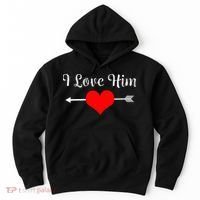 I Love Him For Couples Matching Sets Hoodie thumb 0