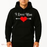 I Love Him For Couples Matching Sets Hoodie thumb 2
