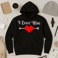 I Love Him For Couples Matching Sets Hoodie thumb 3