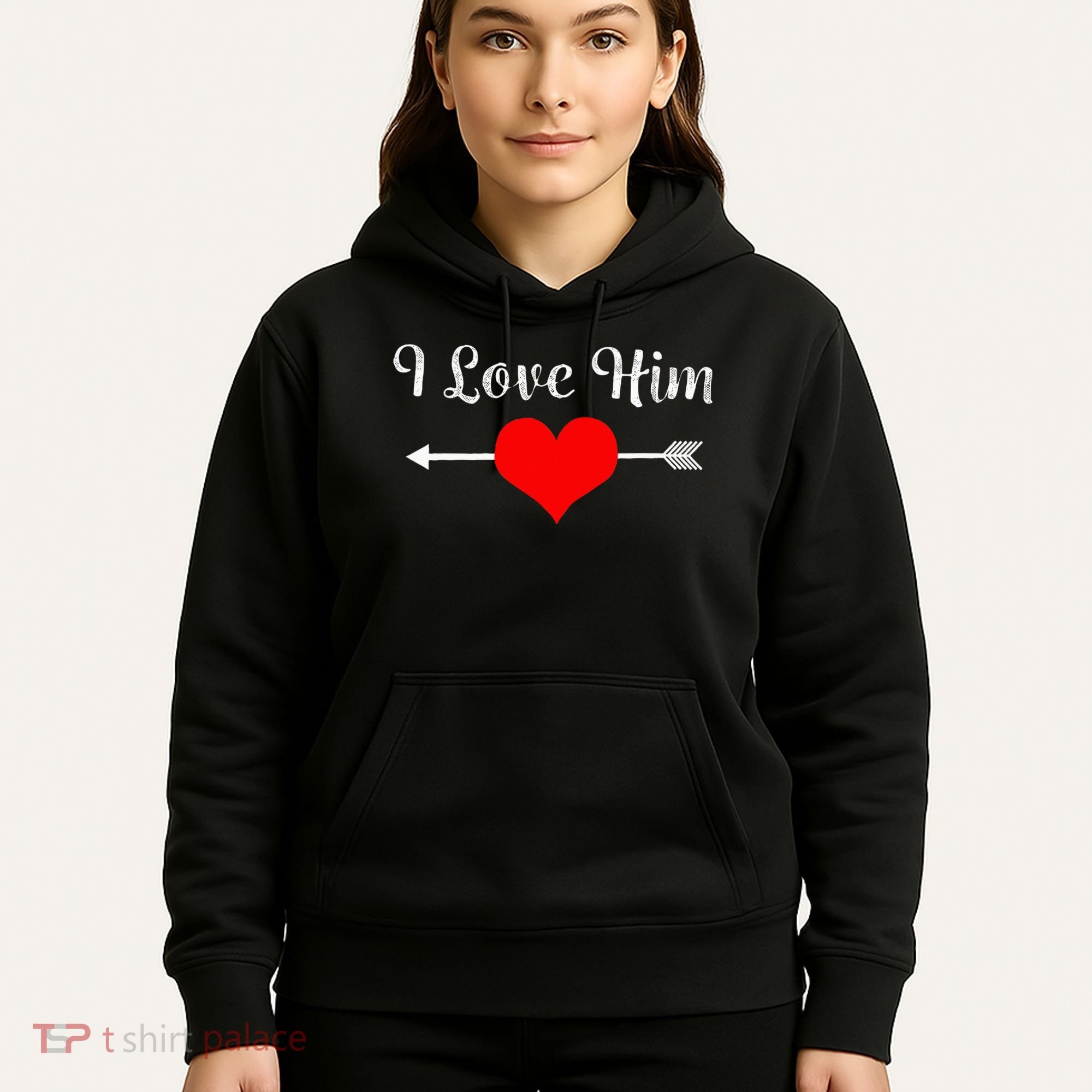 I Love Him For Couples Matching Sets Hoodie