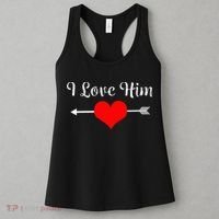 I Love Him For Couples Matching Sets Women's Tank Top thumb 3