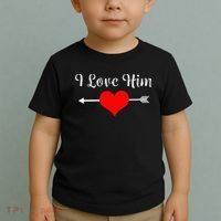 I Love Him For Couples Matching Sets Toddler T-Shirt thumb 2
