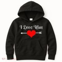 I Love Him For Couples Matching Sets Kids Hoodie thumb 0