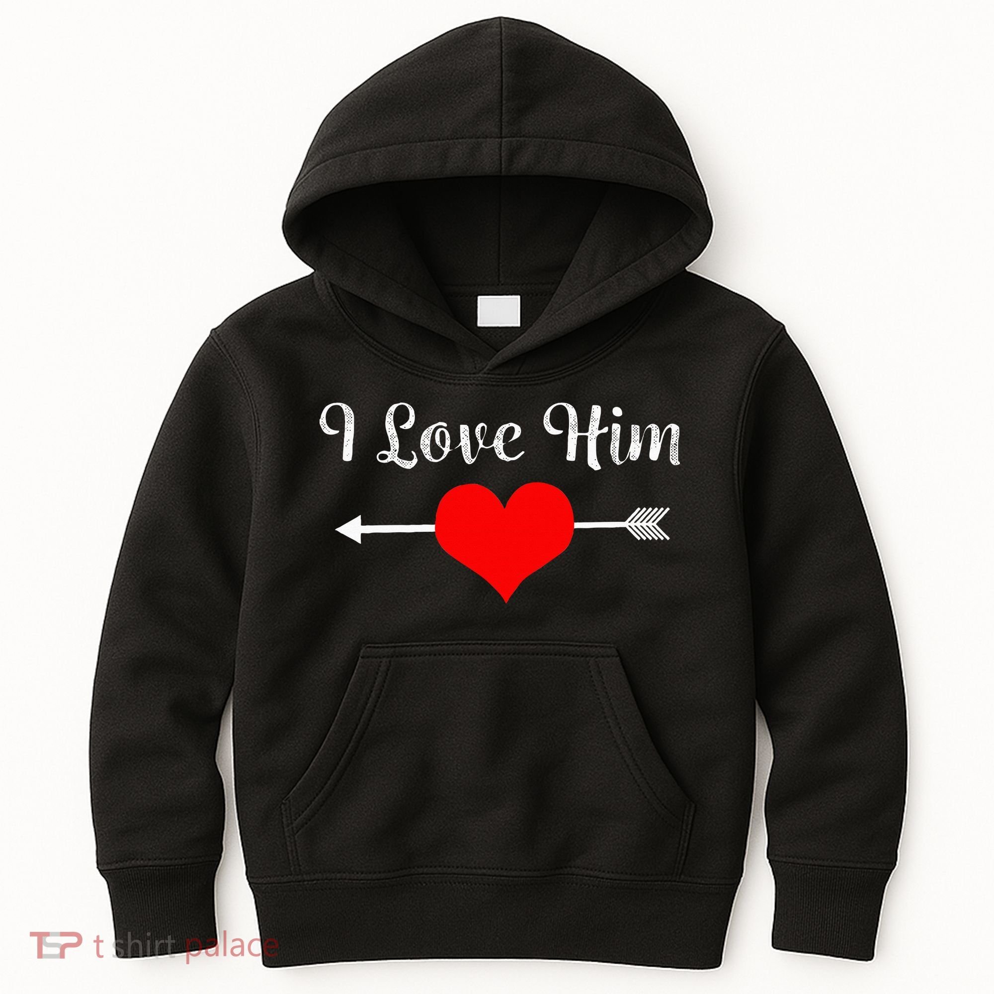 I Love Him For Couples Matching Sets Kids Hoodie