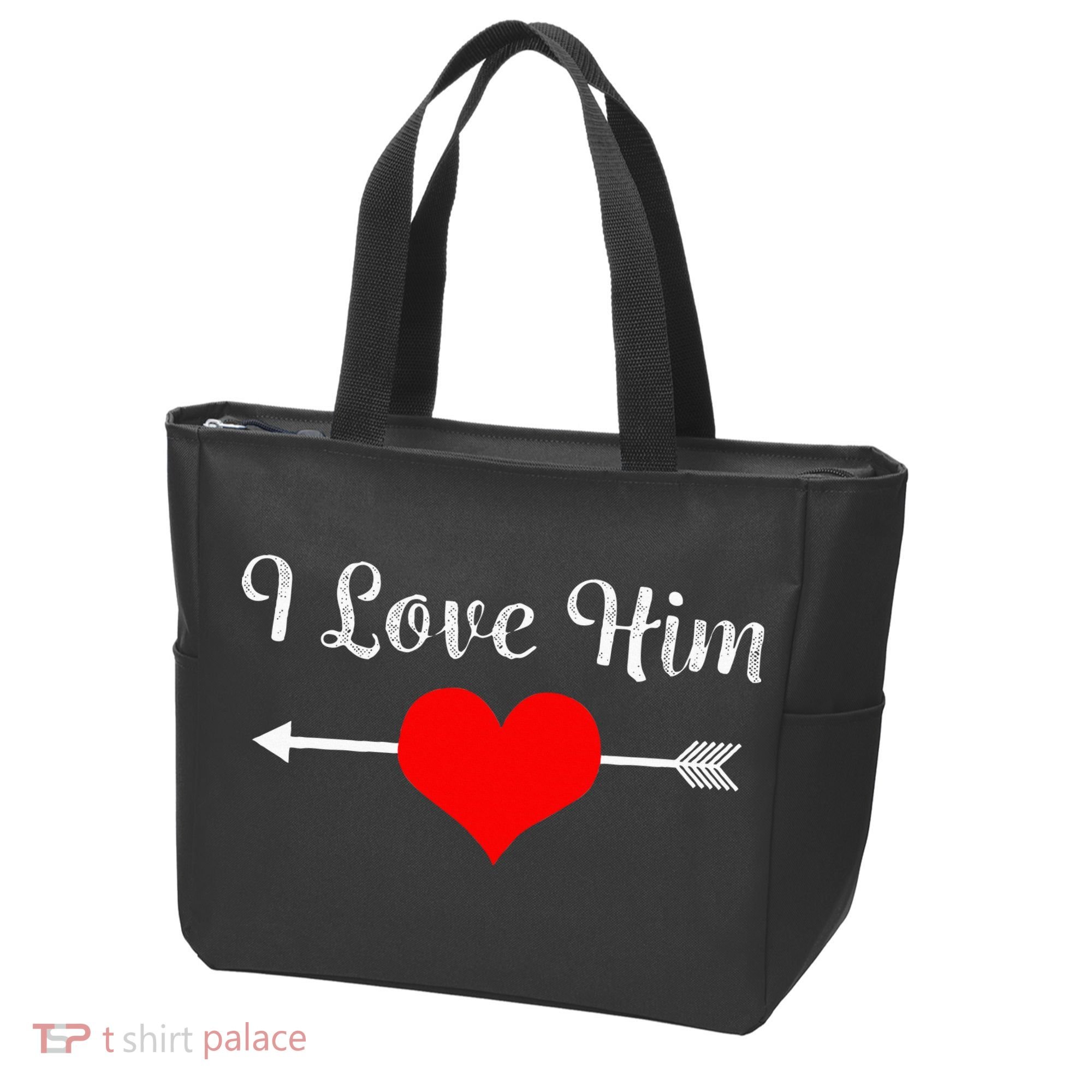 I Love Him For Couples Matching Sets Tote Bag