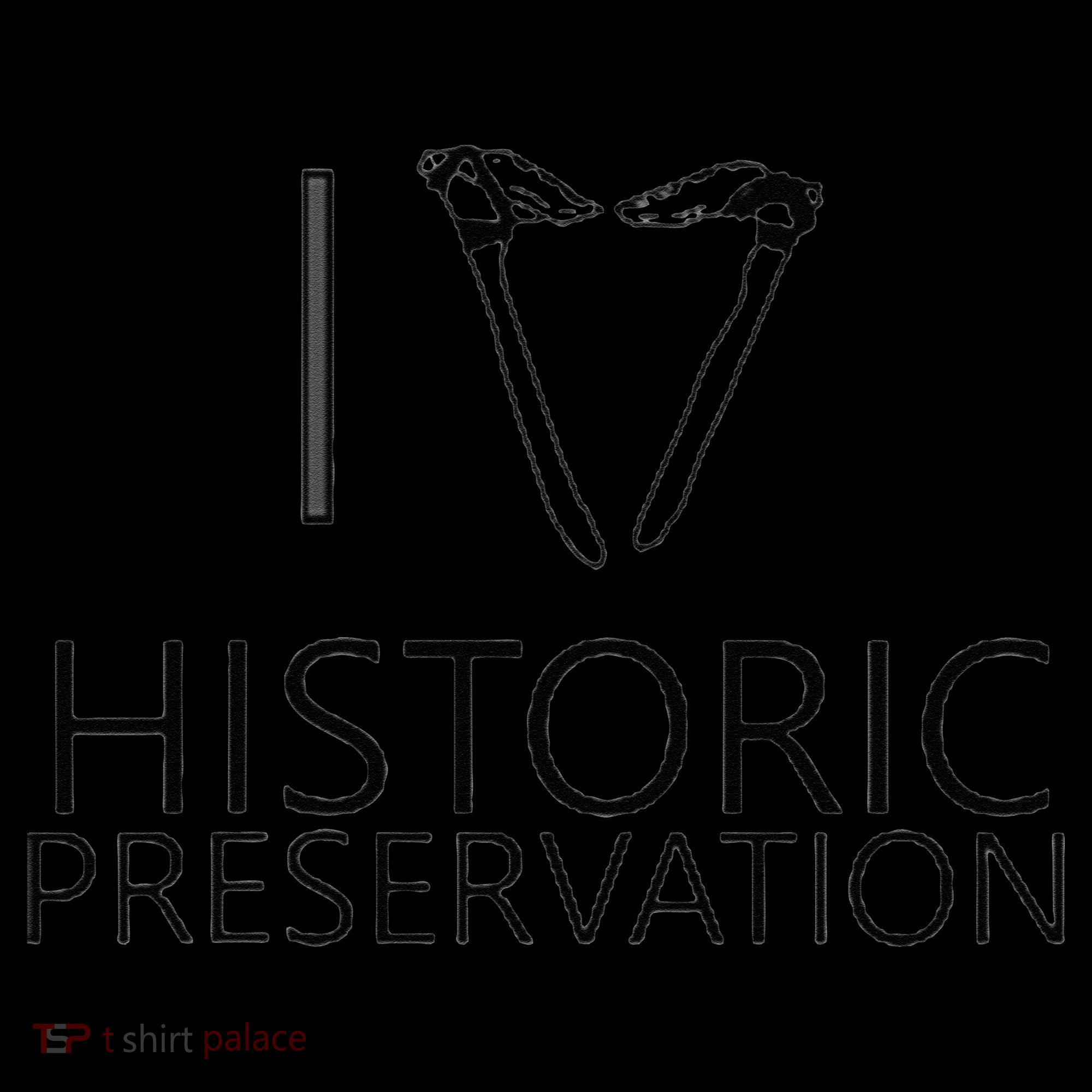 I Love Historic Preservation Kids Colorblock Raglan Jersey