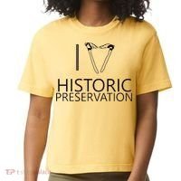 I Love Historic Preservation Comfort Colors Boxy T-Shirt thumb 0