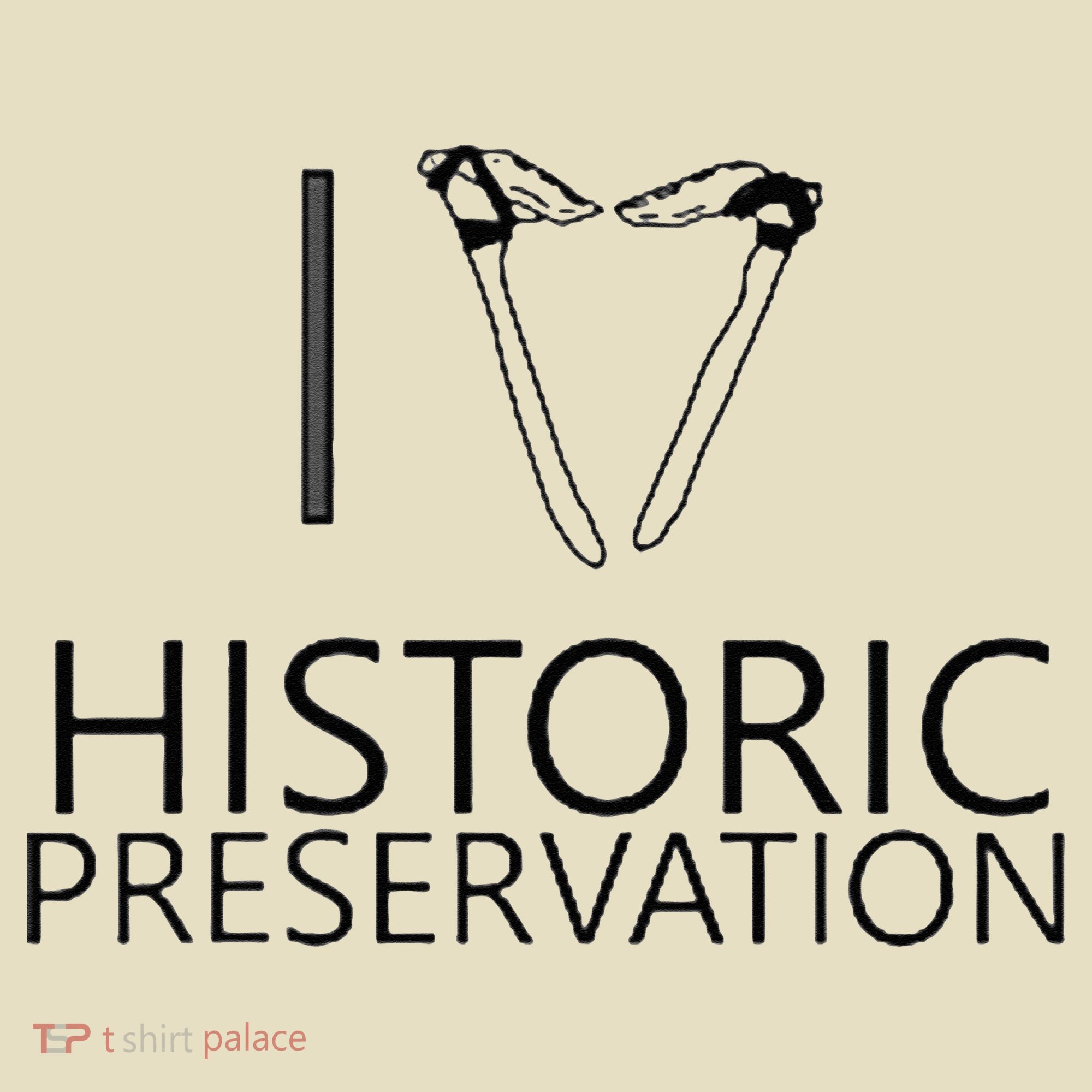 I Love Historic Preservation Comfort Colors Boxy T-Shirt