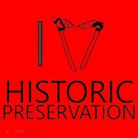 I Love Historic Preservation Santa Hat thumb 1