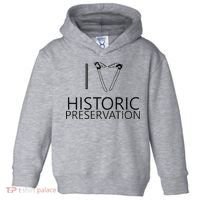 I Love Historic Preservation Toddler Hoodie thumb 0