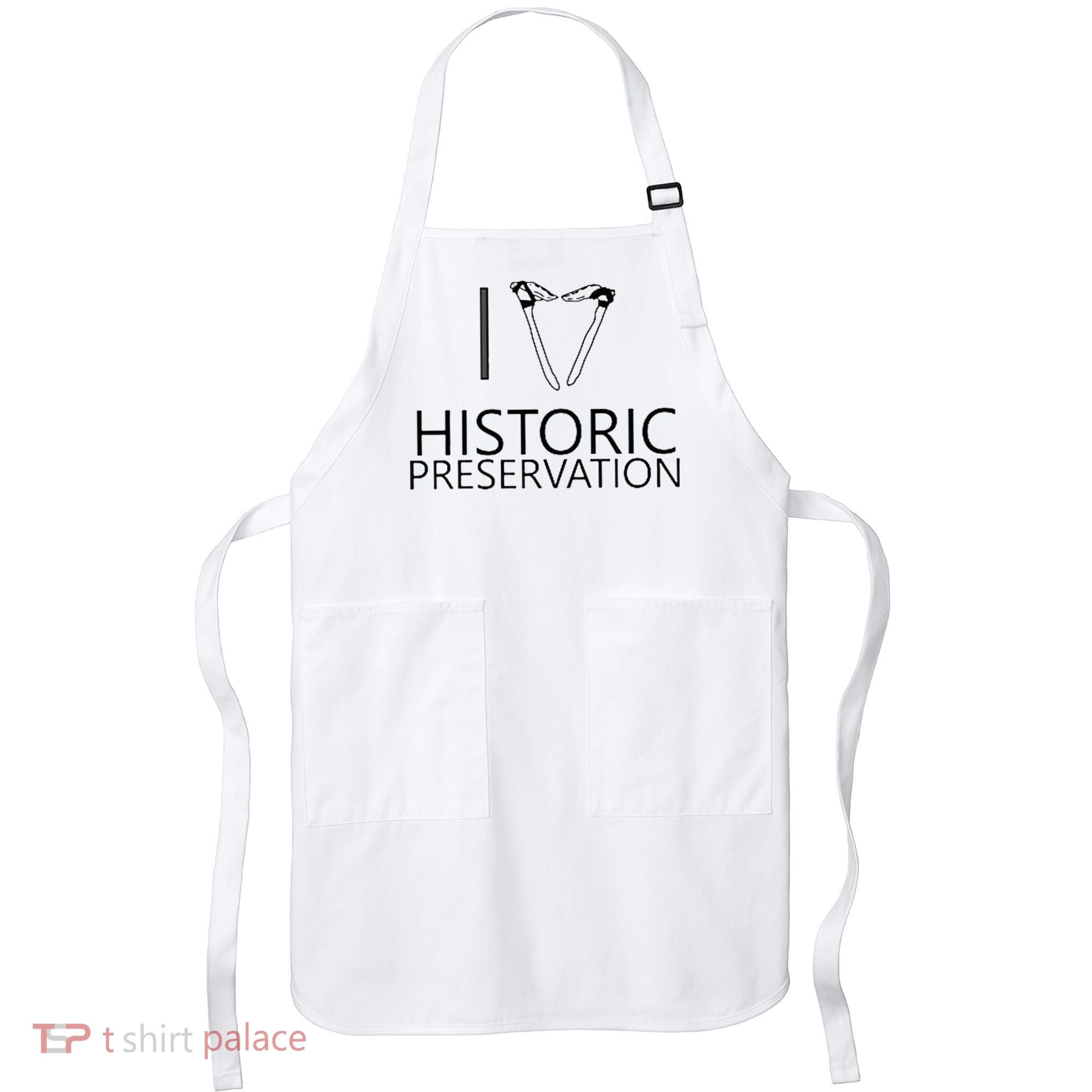 I Love Historic Preservation Apron