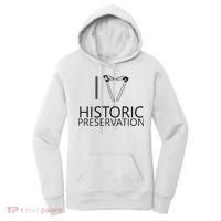 I Love Historic Preservation Women's Hoodie thumb 0
