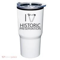 I Love Historic Preservation Tumbler thumb 0