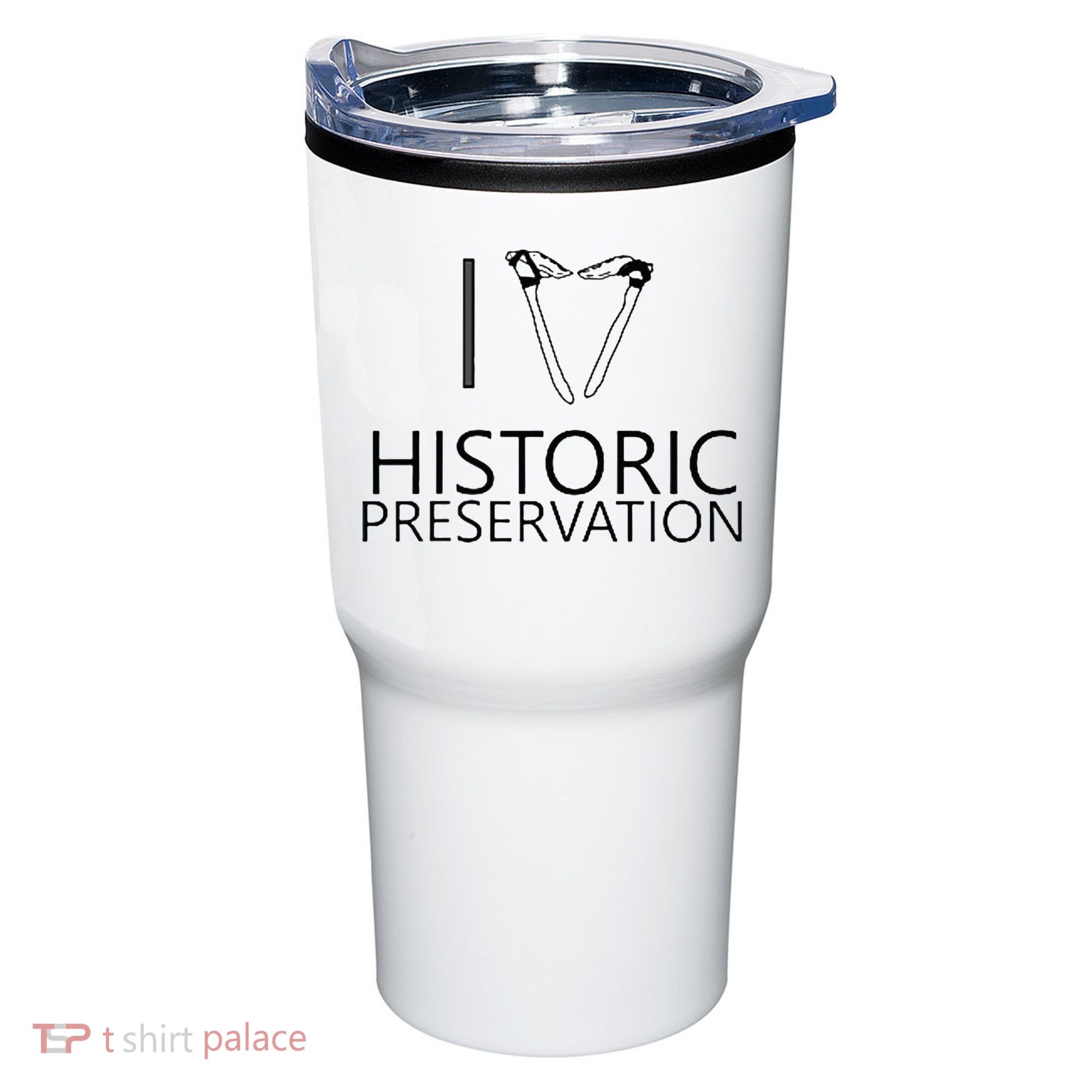 I Love Historic Preservation Tumbler