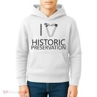 I Love Historic Preservation Kids Hoodie thumb 4