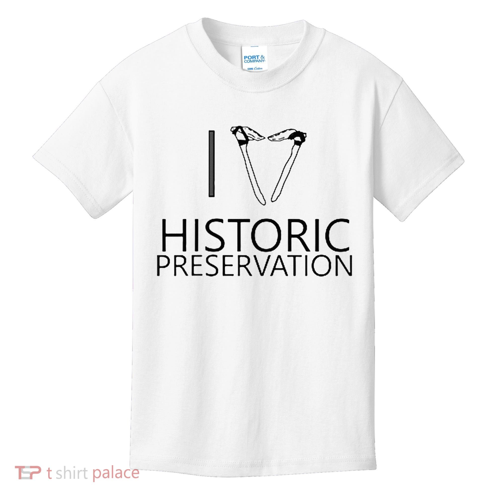 I Love Historic Preservation Kids T-Shirt