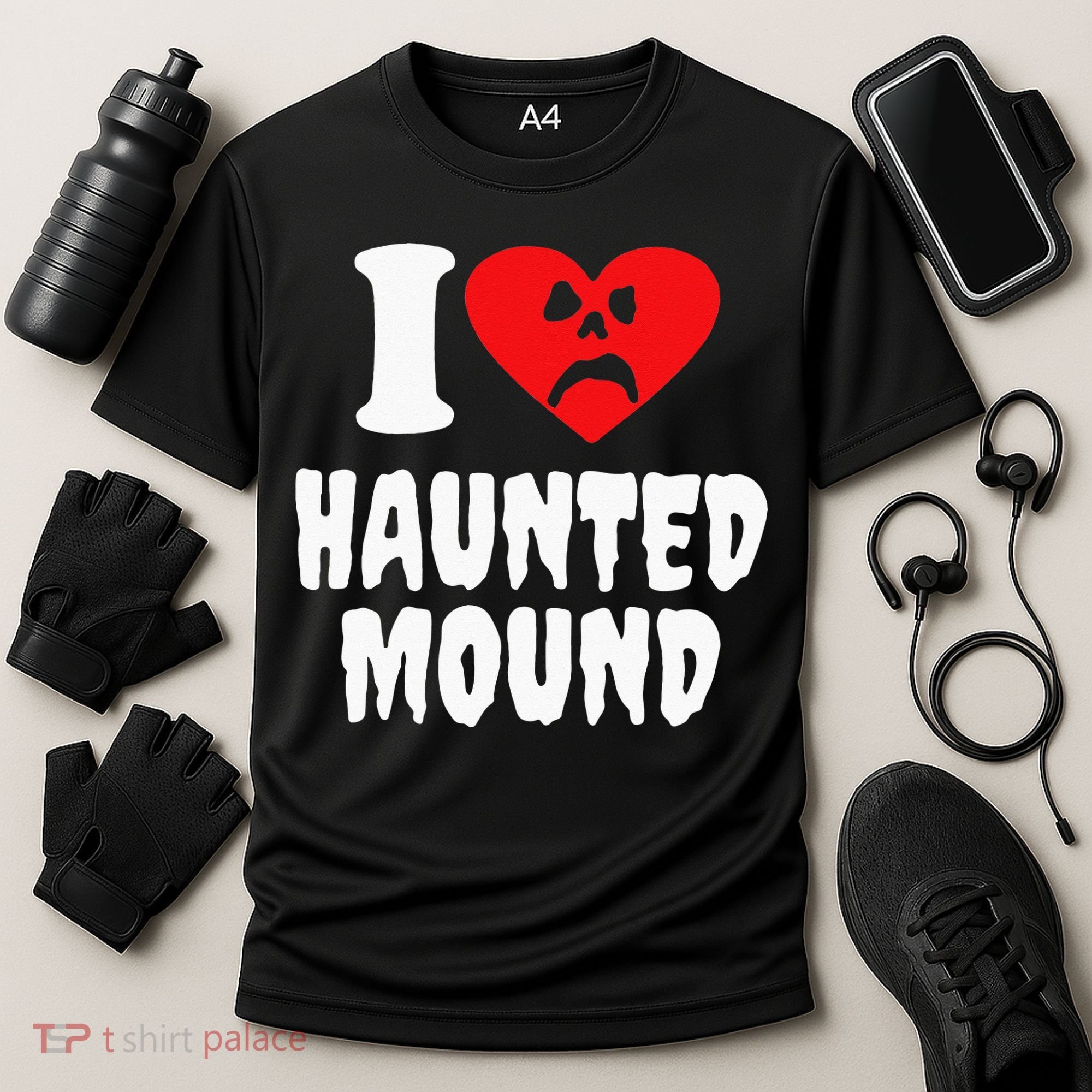 I Love Haunted Mound Cooling Performance Crew T-Shirt