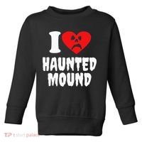 I Love Haunted Mound Toddler Sweatshirt thumb 0