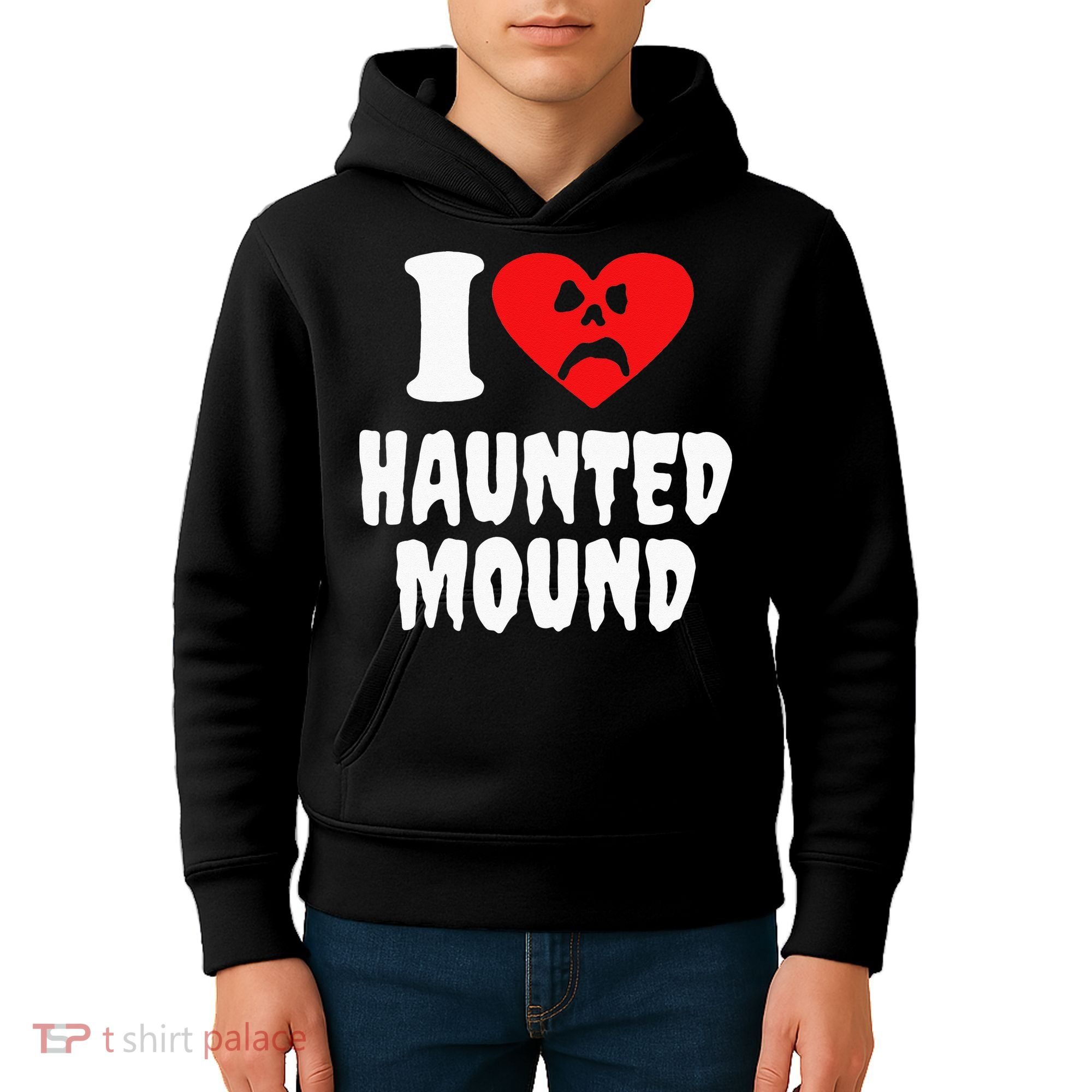 I Love Haunted Mound Kids Hoodie