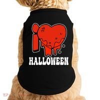 I Love Halloween Creepy Heart Doggie Tank thumb 0