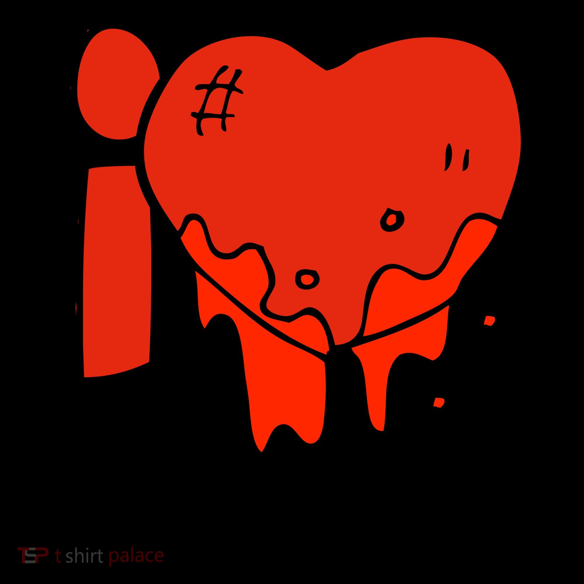 I Love Halloween Creepy Heart Coffee Mug