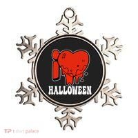 I Love Halloween Creepy Heart Ornament thumb 0