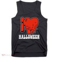 I Love Halloween Creepy Heart Tank Top thumb 0