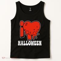 I Love Halloween Creepy Heart Tank Top thumb 2
