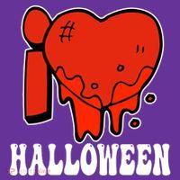 I Love Halloween Creepy Heart Long Sleeve Shirt thumb 2